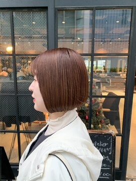 オーガニック アトリエ 大宮(organic+atelier) 大人ガーリー チョコレート プリカール 小顔 丸みショートボブ