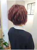 ショートボブの波ウェーブアレンジ