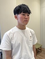 モリオフロムロンドン 大宮店(morio from London) 【かほ】アイロンセットでパーマ風マッシュ