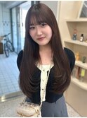 ショコラブラウン 透明感カラー ローレイヤー レイヤーカット
