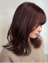 リファインヴェール めじろ台店&nbsp;くびれヘア/アプリコットオレンジ/夏のヘアアレンジ/めじろ台