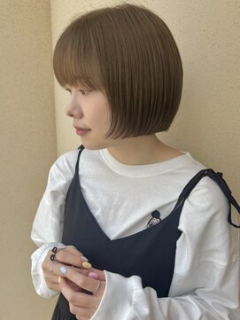 チャコレ パーチ 北千住店(Chacolle perch) ミルクティーベージュ×ミニボブ