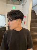 ビーバイエイトジェンツ(Bee by EIGHT GENTS)&nbsp;サーフカール/スパイキーショート/ブルーブラック/心斎橋