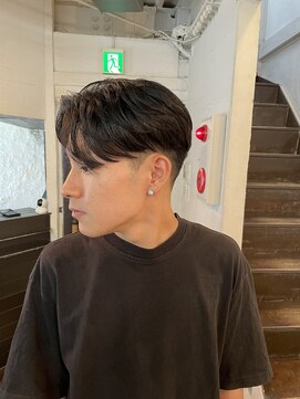 ビーバイエイトジェンツ(Bee by EIGHT GENTS) サーフカール/スパイキーショート/ブルーブラック/心斎橋