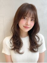 サンテ ヴィスタ(Sante ViSta)&nbsp;セミロング 顔周りカット グレージュ 透明感カラー  20代30代