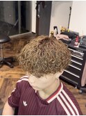 波巻きパーマ