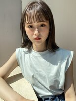 ガーデントウキョウ(GARDEN Tokyo) オリーブグレー/グレージュ/外ハネ/ミディアム/小顔/前髪/