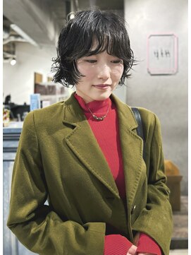 リラックスショートボブパーマ