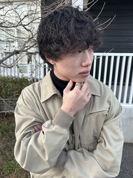 シャドウパーマ_メンズカット_メンズパーマ