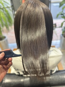 透明感ラベンダーアッシュ×酸熱トリートメント