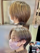 ハピネス クローバー 学園前店(Happiness CLOVER)&nbsp;☆イメチェン大人かわいい★ショートボブ/白髪ぼかし/ハイライト