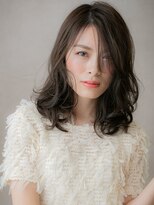 カバーヘア ブリス 北浦和(COVER HAIR bliss)&nbsp;ダークアッシュ小顔抜け感エアウェーブパーマA7北浦和30代40代