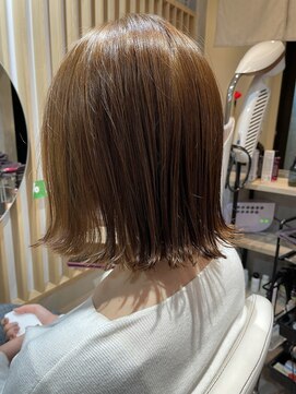 互感 近岡店 切りっぱなしボブ