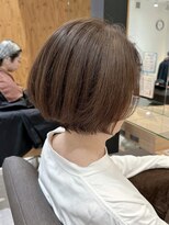 ルディー バイ ヘアーポケット(rudii by HAIR POCKET)&nbsp;まとまりショートボブ × 艶カラー