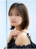 前髪ありくびれボブ30代40代50代 【AIN.表参道】川原大地