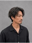 大人センターパート×ニュアンスパーマ