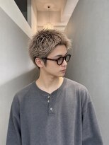 メンズサロン シール 梅田(CIRR)&nbsp;ハイトーンスパイキーショート メンズ
