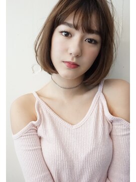 リパブリッシュ バイ ゴズウェルヘア(Republish by Goeswell Hair) 斜めバングのアシメボブ　魅了倍増カール