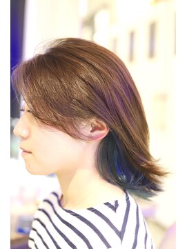 アドミラル ベー ヘアーデザイン(Admiral b Hair design) 多色インナーカラー<堀江・新町>
