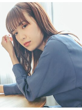 アン ヘア デザイン(un hair design) 【　un   】セミロング×イルミナ×ナチュラル