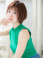 ブルー(BLUE)&nbsp;*CUORE水戸*…スローカラーひし形シルエットミニボブb