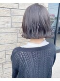 グレーアッシュ 髪質改善 トリートメント ボブ