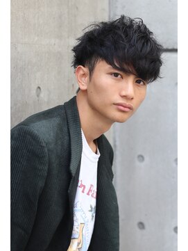 ブークル(boucle) ニュアンスパーマツーブロックショート