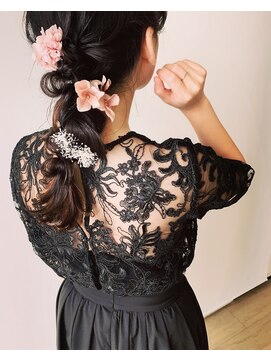 ライフ 四条畷店(Lyfe) 編み込みアレンジ_アッシュブラウンネオウルフ_125