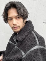 波巻きスパイラルパーマツイストスパイラルツーブロック
