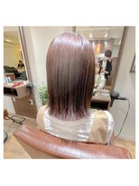 トレワ(trewa)&nbsp;縮毛矯正×ミディアムボブ【札幌美容室大通りtrewa】