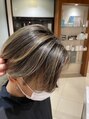 トレース 半田店(TRACE)&nbsp;流行りのセンターパートからの相性のいいバレイヤージュ