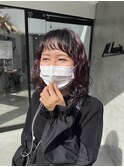 【門田美穂】ビビッドピンクの360°お洒落ヘア♪