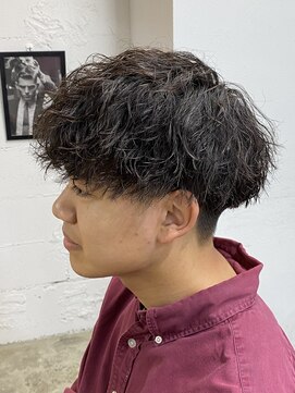 エルオム(EL.HOMME) 【RYUYA】束感ツーブロックマッシュツイストスパイラルパーマ