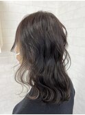 【iikanji hair】ミディアムボブ×グレージュイヤリングカラー