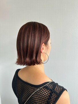 セダクション 道後樋又店(Seduction) 松山市/20代/30代/40代/外ハネボブ×モーヴブラウン