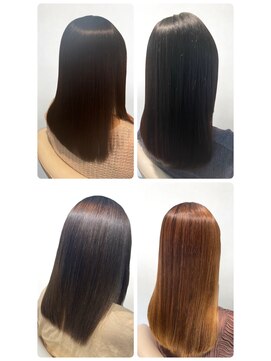 美容室フルール 20代30代40代髪質改善カラーショコラアッシュ艶感