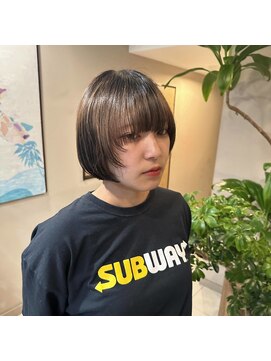 ロニカ 銀座(LOuNICA) 顔周りレイヤーボブ