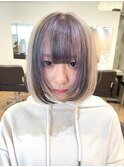 ブロンド/デザインカラー/ラベンダーカラー/セクションカラー
