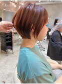□ ウェーブミディアム似合わせカットメルティカラーショート/2