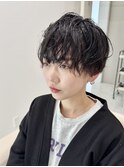 刈り上げショートパーマスタイル♪