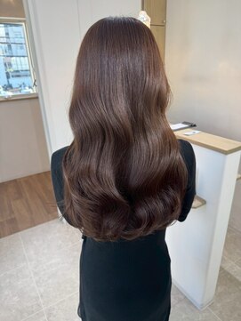 ビビバイベル(BiVi by BHEL) 桑名ロングレイヤーカットロングヘアピンクブラウンカラー韓国