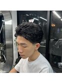 フェザーパーマ/スパイキーショート[榴岡/メンズ/理容室]