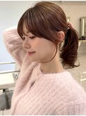 韓国レイヤー/ワインレッド/マロンベージュ/イメチェン/八幡山