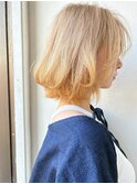 小顔透明感◎ハイトーンショートボブ×ふんわりエアリーp北浦和