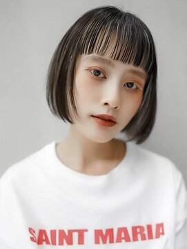 ギークス(GEEKS) 【GEEKS渋谷】オン眉ボブ/アンブレラカラー/初ブリーチ/冬カラー