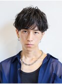 ニュアンスパーマ/無造作パーマ/黒髪/前髪パーマ/自由が丘