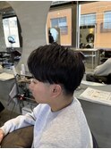 シャドウパーマ/メンズ縮毛矯正/毛流れセンターパート