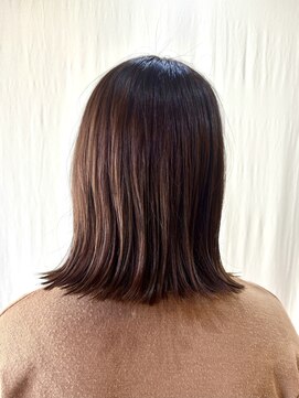 ココカラヘアー ニコ(cococara hair nico) 暖色/顔まわりカット/髪質改善/トリートメント/切りっぱなしボブ
