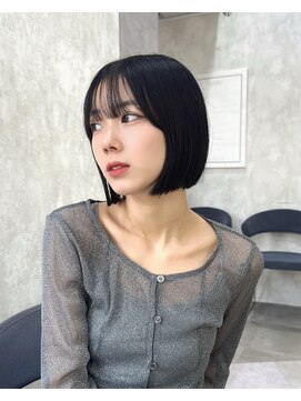 ロンドアヴァントゥス 池袋(Lond aventus) 韓国レイヤー/韓国風/ボブ/髪質改善/黒髪/ブリーチなし〔池袋〕