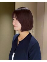 メゾンマイル 恵比寿(maison mile) ボブ×カシスカラー[恵比寿/髪質改善/レイヤーカット/暖色カラー